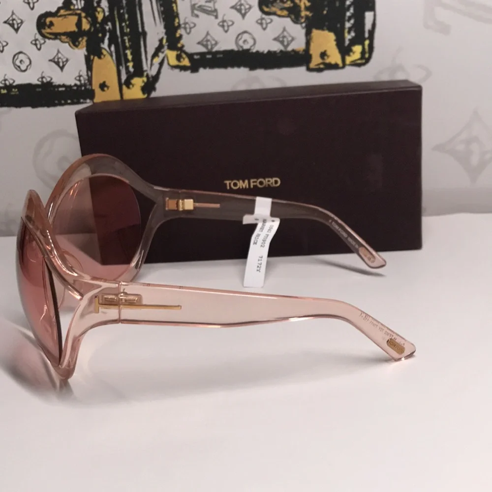 New Authentic Tom Ford Pink Sunglasses TF902 72y